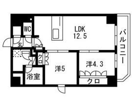 TRADIS両国Ⅲ 602 間取り図