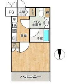 東急ドエルグラフィオ麹町 5階 間取り図