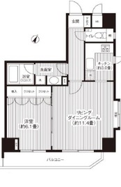 グランハイツ代々木 1308 間取り図