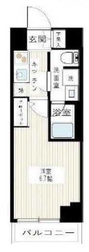 ARCOBALENO MUSASHIKOSUGI (アルコバレーノ武蔵小杉) 5階 間取り図