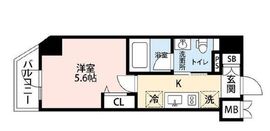 Log横浜駅東 (ログ横浜駅東) 1階 間取り図