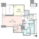 ワールドシティタワーズ ブリーズタワー 40階 間取り図