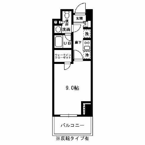 レジディア杉並方南町 311 間取り図