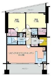 ディアナコート成城翠邸 2階 間取り図