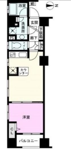 コアマンション御徒町フリージオ 2階 間取り図