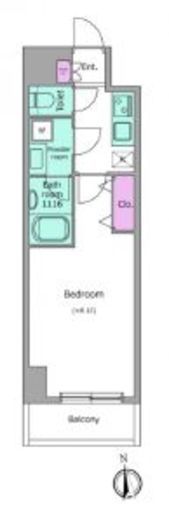 ドゥーエ蒲田南 1002 間取り図