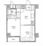ソサエティ荏原中延 504 間取り図