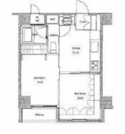 ソサエティ荏原中延 504 間取り図