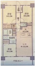 パレステージ大森 5階 間取り図