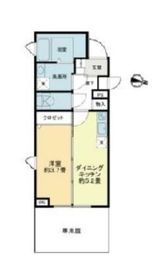 クラリティア池上 104 間取り図