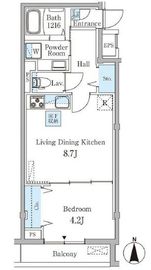 Blommor西麻布 202 間取り図