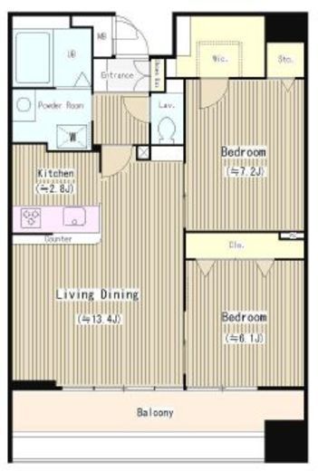 クレアールフレスカ 902 間取り図