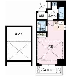 レジディア大井町 1303 間取り図