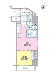 コンフォリア新宿御苑2 1105 間取り図