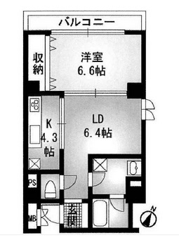 TRES赤坂 401 間取り図