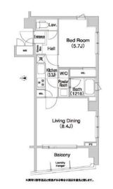 コンフォリア押上 1102 間取り図