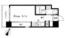 レジディア中目黒2 306 間取り図