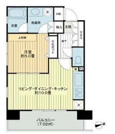 グローリオ品川シーサイド 8階 間取り図