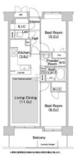 コンフォリア板橋仲宿 1105 間取り図