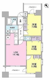 パークフラッツ横濱公園 1101 間取り図