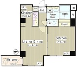 Court Hatsudai (コート初台) 202 間取り図