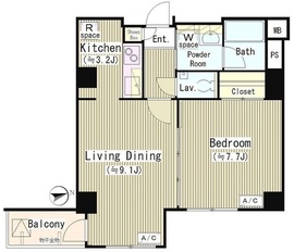 Court Hatsudai (コート初台) 202 間取り図