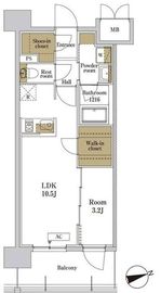 RJRプレシア川口 807 間取り図