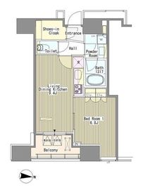 ホワイトタワー浜松町 2008 間取り図