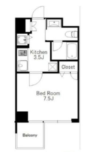 プライマル大井仙台坂 805 間取り図