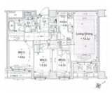 アトラス白金高輪 5階 間取り図