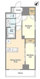 グランカーサ西葛西 504 間取り図