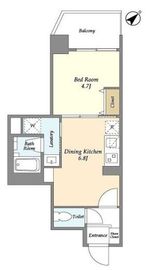 グランカーサ西葛西 701 間取り図