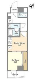 グランカーサ西葛西 404 間取り図