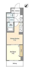 グランカーサ西葛西 406 間取り図