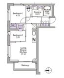 イプセ白金台 201 間取り図
