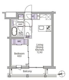 イプセ白金台 203 間取り図