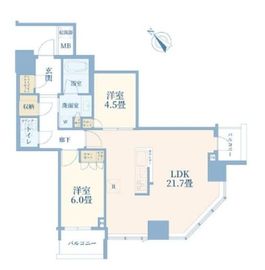 リヴァリエ 6階 間取り図