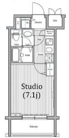 ガラ・ステーション岩本町North 2階 間取り図