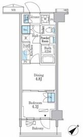 パークアクシス品川南大井パークフロント 804 間取り図