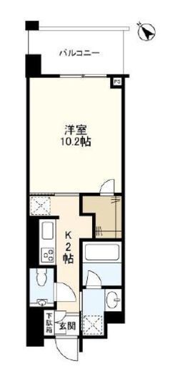 クロスエアタワー 15階 間取り図