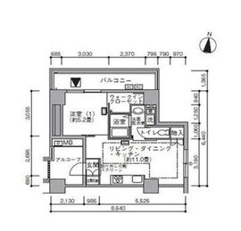東雲キャナルコートCODAN 19-406 間取り図