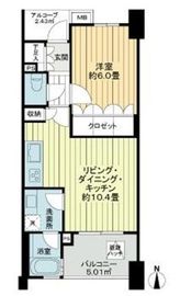 イクシア横浜鶴見 4階 間取り図