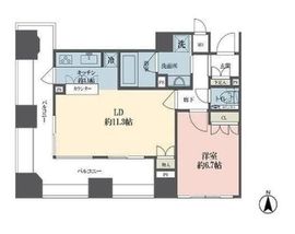 ルネ新宿御苑タワー 1606 間取り図