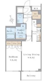 ブリリアイスト西麻布霞町 302 間取り図