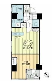 フォセット月島 6階 間取り図