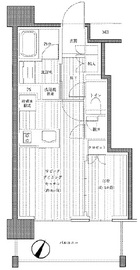 グローリオ田町 3階 間取り図