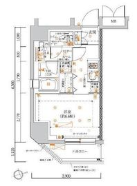LUMEED池袋 6階 間取り図
