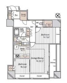 パークタワー渋谷本町 11階 間取り図