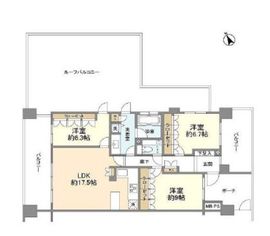 クリオレミントンハウス阿佐ヶ谷 12階 間取り図