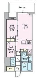 クレストコート旗の台 101 間取り図